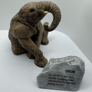 The HERD - Drum Elephant Figurine #3125 (1993)